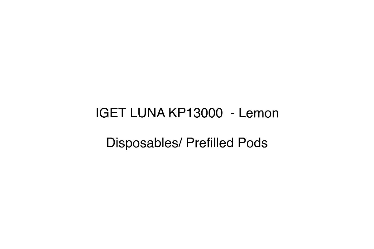 IGET LUNA KP13000 - Lemon - Disposables/ Prefilled Pods