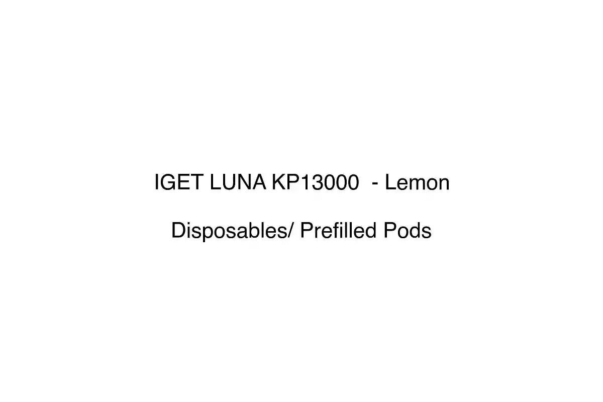 IGET LUNA KP13000 - Lemon - Disposables/ Prefilled Pods