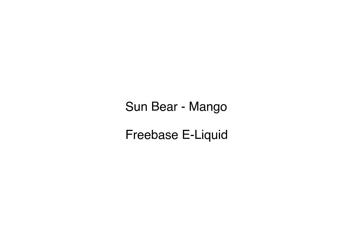 Sun Bear - Mango - Freebase E-Liquid