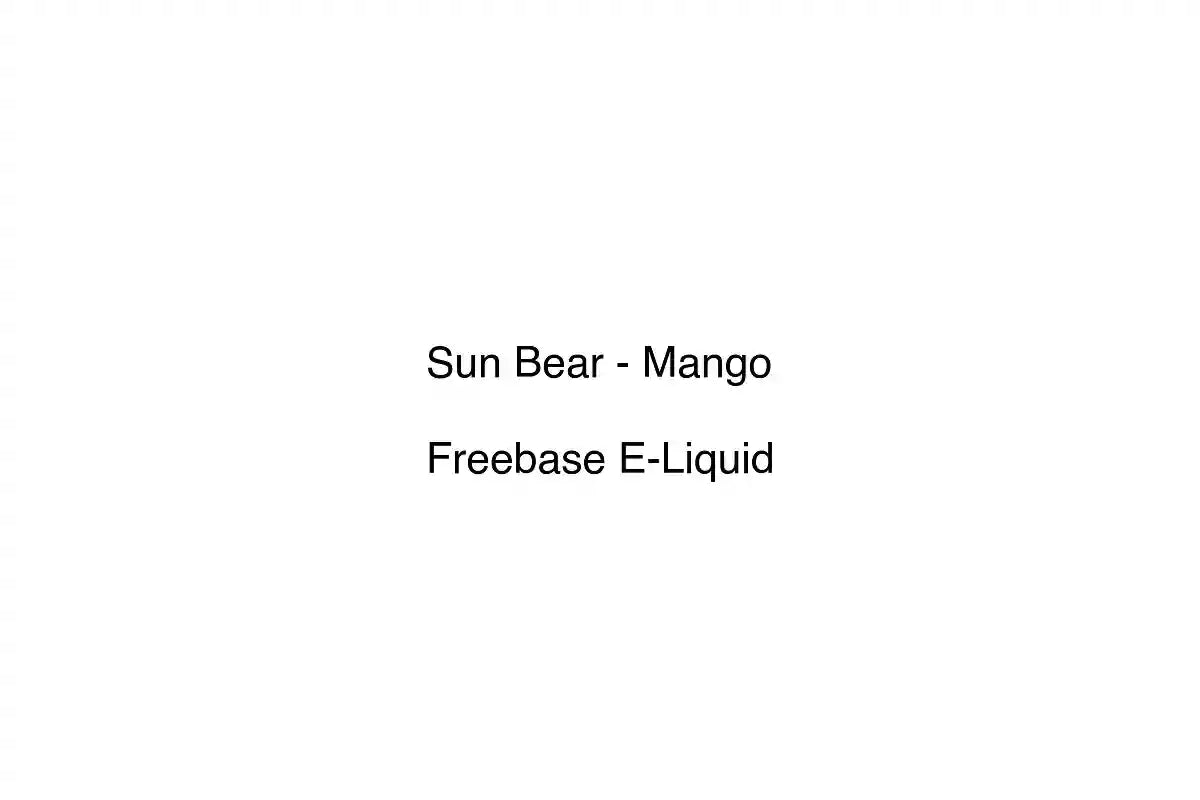 Sun Bear - Mango - Freebase E-Liquid