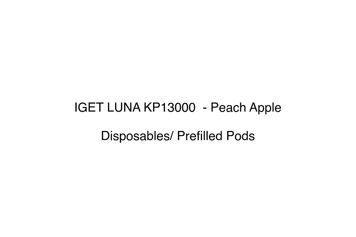 IGET LUNA KP13000 - Peach Apple - Disposables/ Prefilled Pods