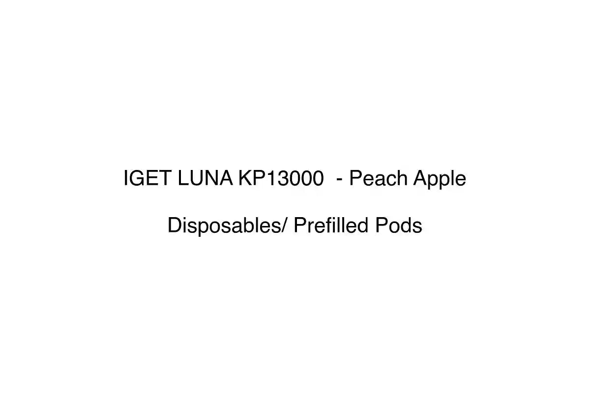 IGET LUNA KP13000 - Peach Apple - Disposables/ Prefilled Pods