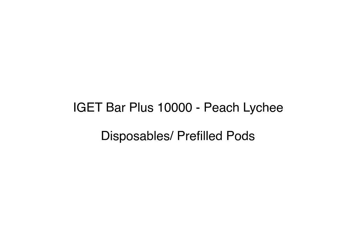 IGET Bar Plus 10000 - Peach Lychee - Disposables/ Prefilled Pods