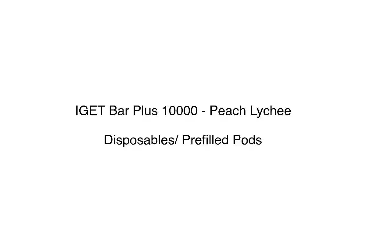 IGET Bar Plus 10000 - Peach Lychee - Disposables/ Prefilled Pods