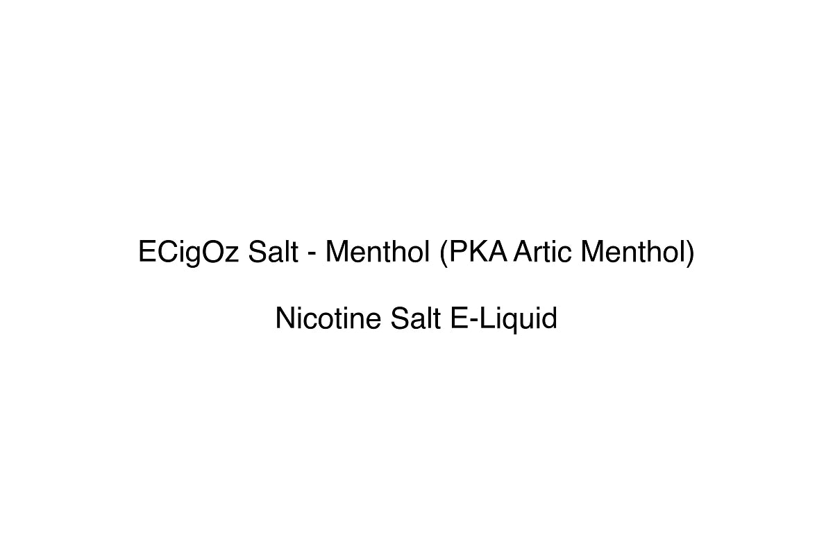 ECigOz Salt - Menthol (PKA Artic Menthol) - Nicotine Salt E-Liquid