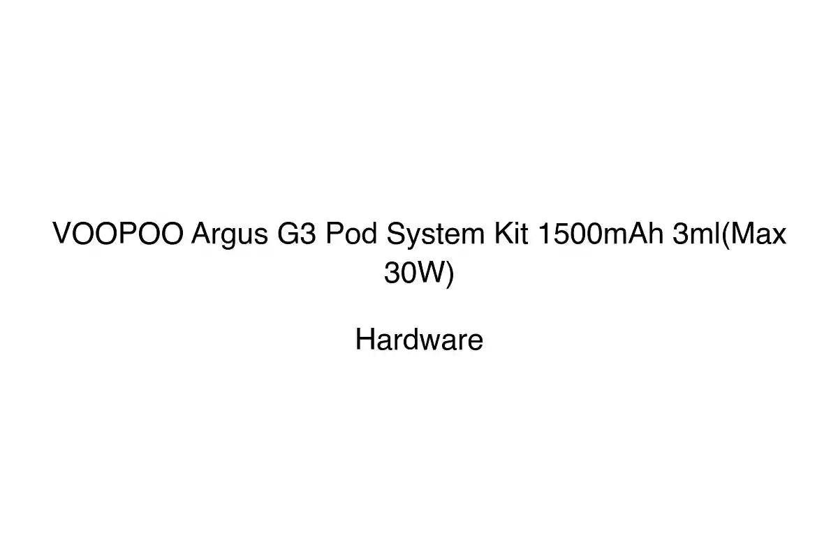 VOOPOO Argus G3 Pod System Kit 1500mAh 3ml(Max 30W) - Hardware
