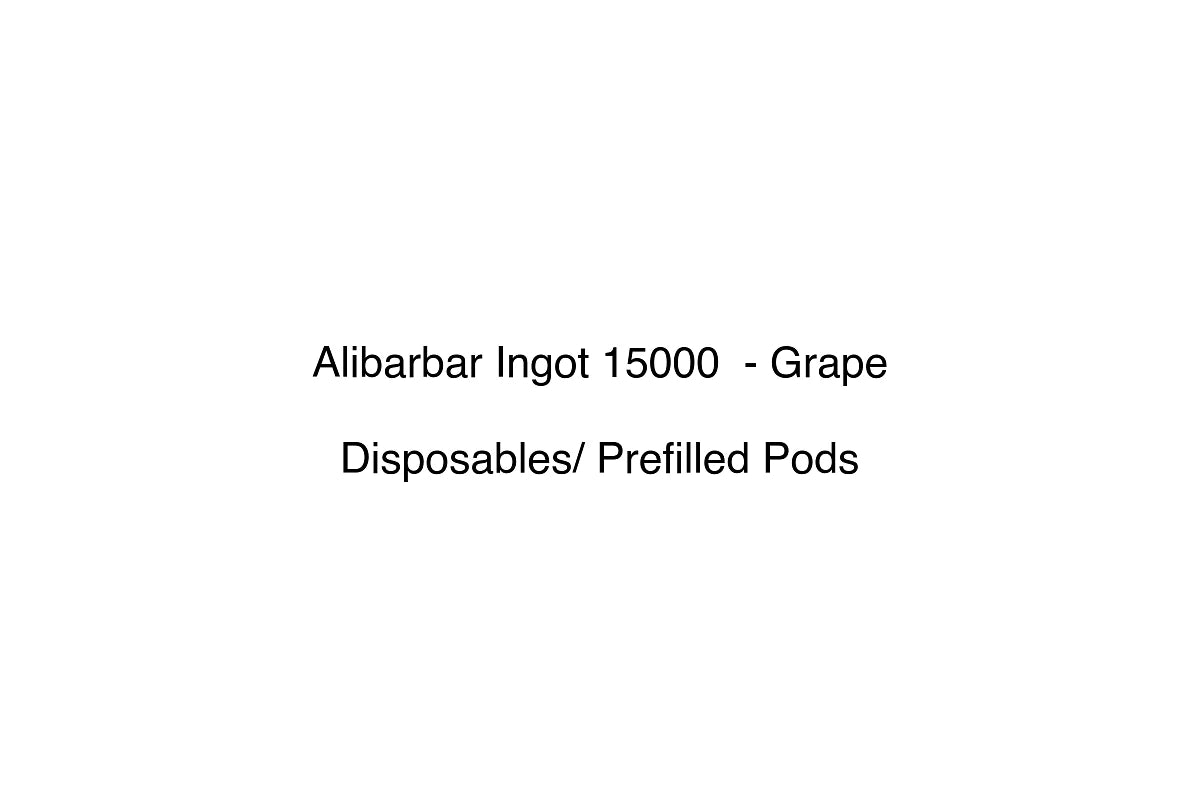 Alibarbar Ingot 15000 - Grape - Disposables/ Prefilled Pods