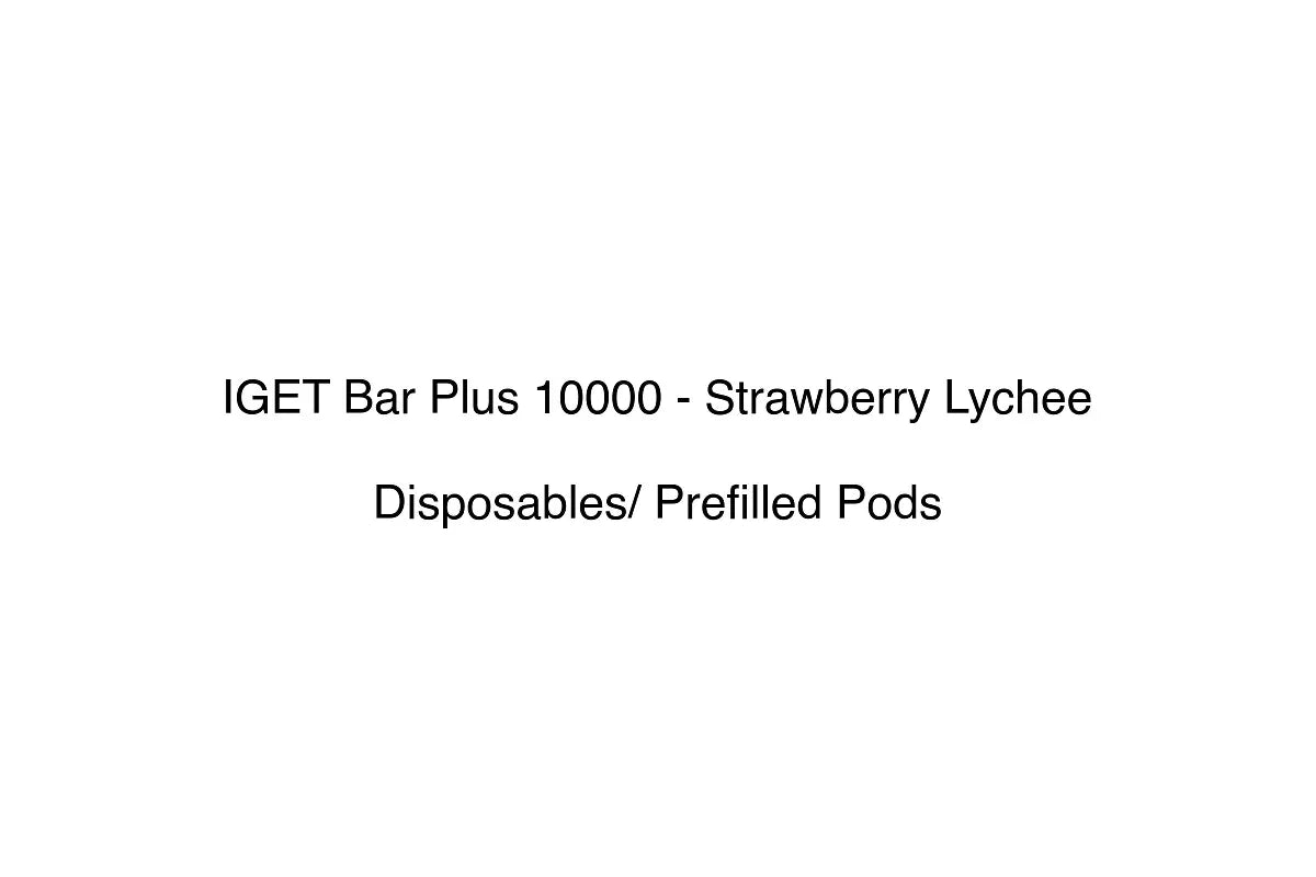 IGET Bar Plus 10000 - Strawberry Lychee - Disposables/ Prefilled Pods