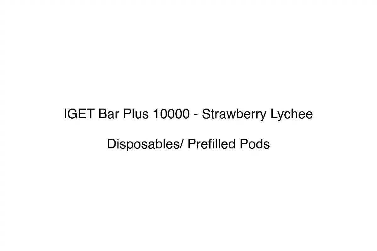 IGET Bar Plus 10000 - Strawberry Lychee - Disposables/ Prefilled Pods