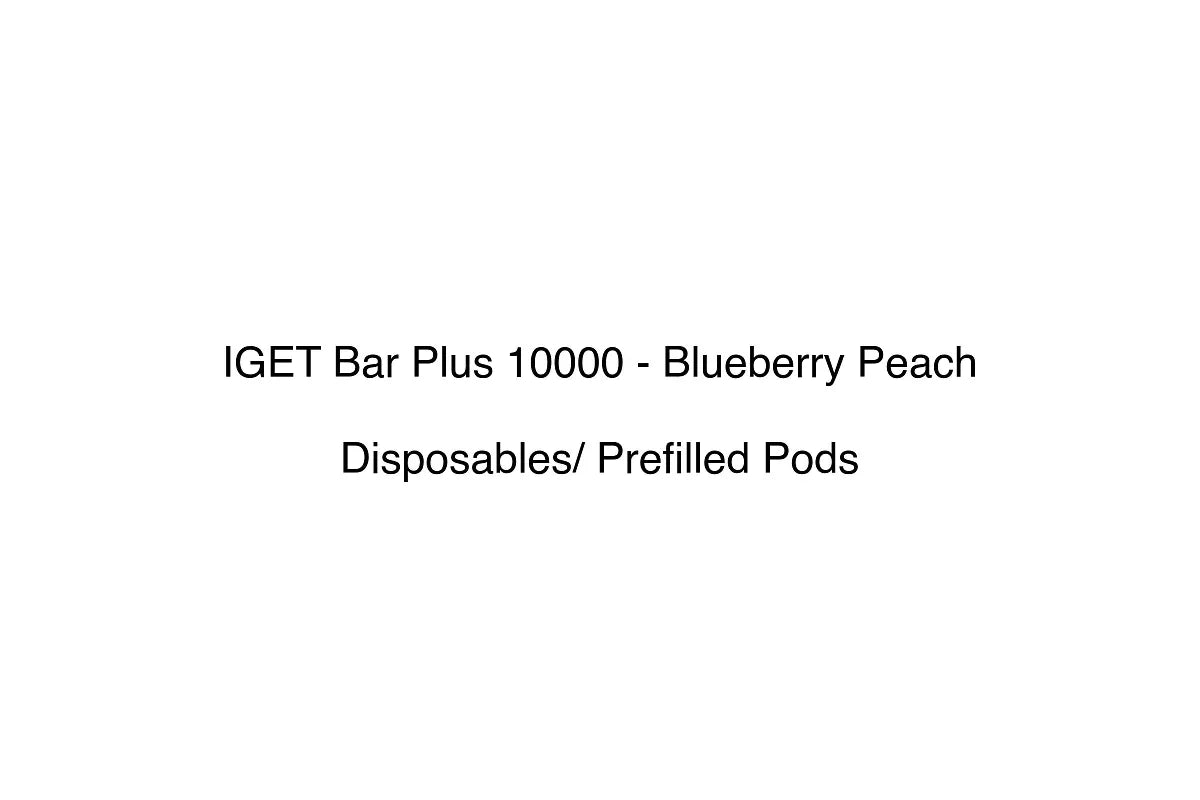 IGET Bar Plus 10000 - Blueberry Peach - Disposables/ Prefilled Pods