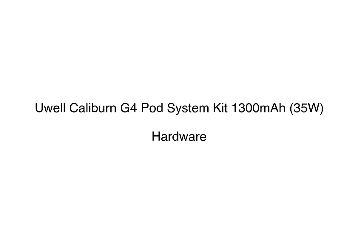 Uwell Caliburn G4 Pod System Kit 1300mAh (35W) - Hardware
