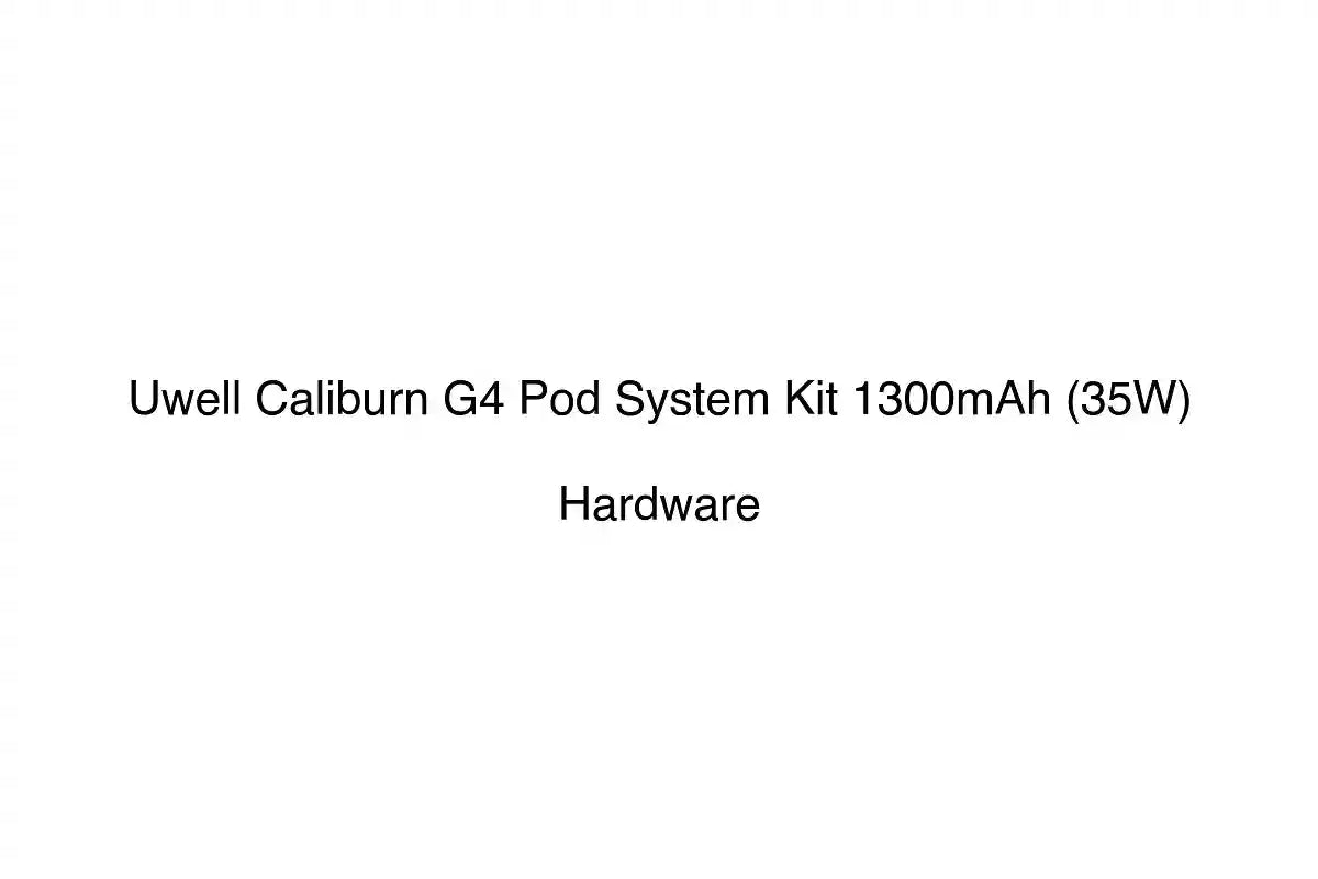 Uwell Caliburn G4 Pod System Kit 1300mAh (35W) - Hardware