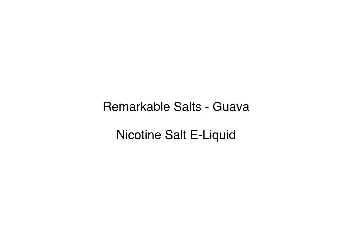 Remarkable Salts - Guava - Nicotine Salt E-Liquid
