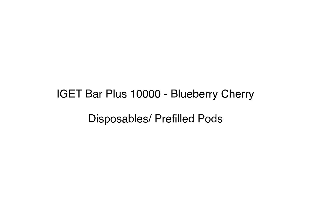 IGET Bar Plus 10000 - Blueberry Cherry - Disposables/ Prefilled Pods