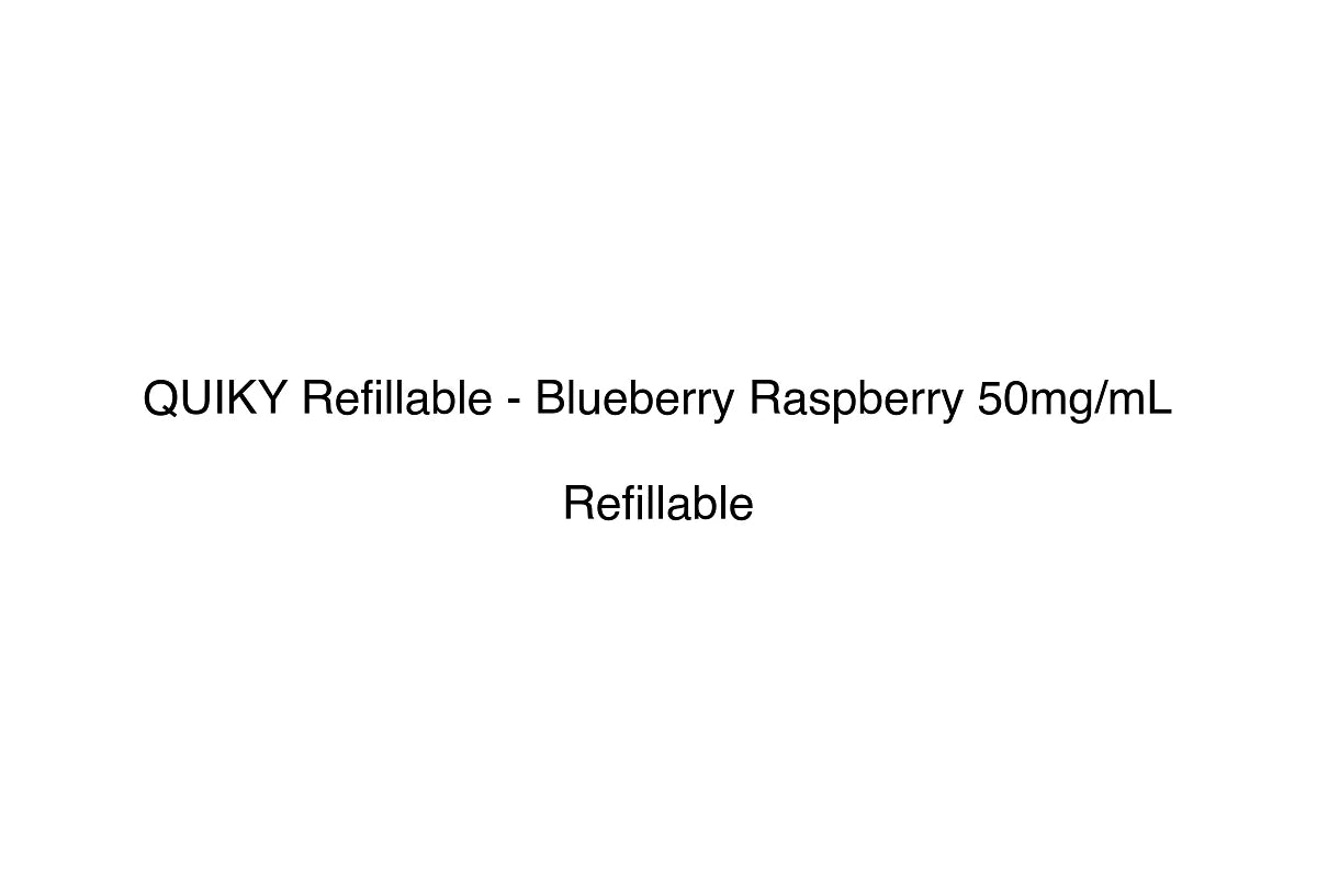 QUIKY Refillable - Blueberry Raspberry 50mg/mL - Refillable