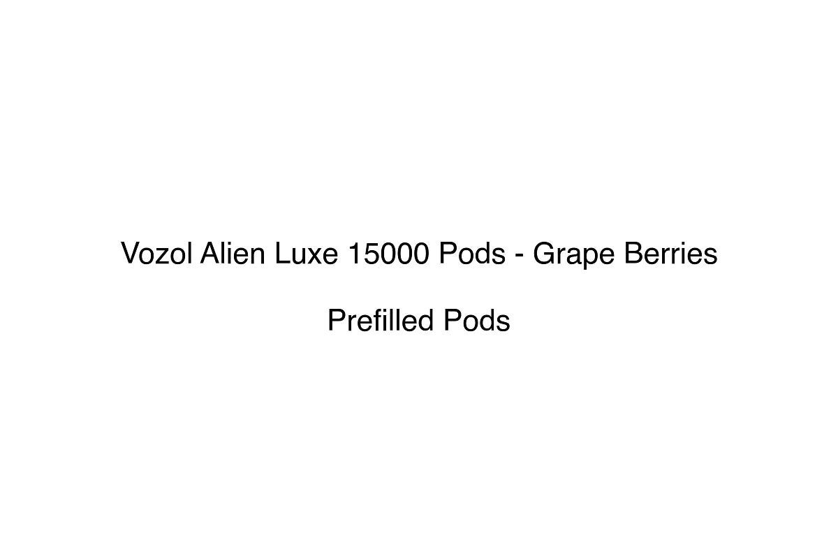 Vozol Alien Luxe 15000 Pods - Grape Berries - Prefilled Pods