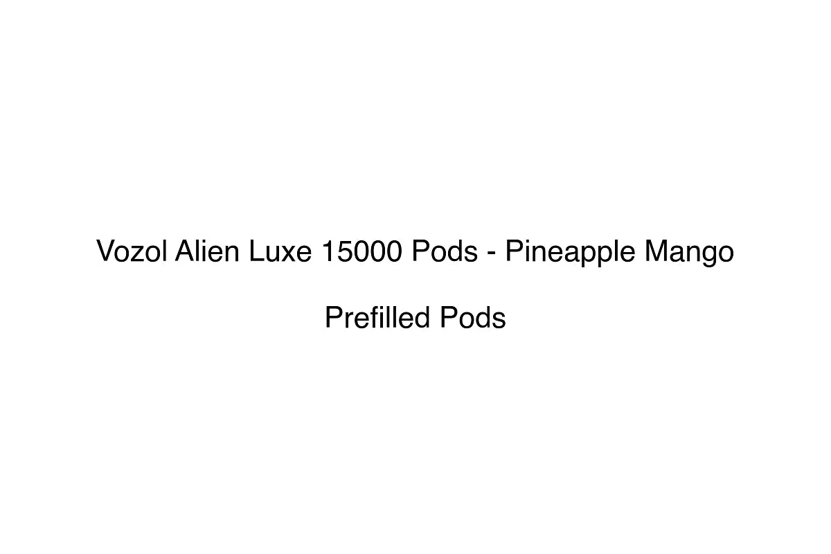 Vozol Alien Luxe 15000 Pods - Pineapple Mango - Prefilled Pods