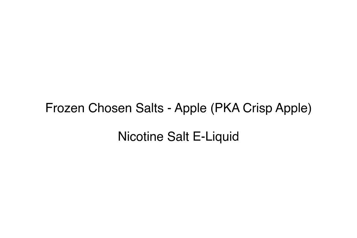 Frozen Chosen Salts - Apple (PKA Crisp Apple) - Nicotine Salt E-Liquid