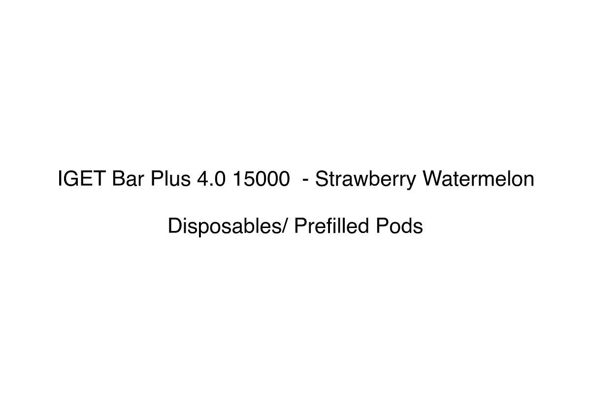 IGET Bar Plus 4.0 15000 - Strawberry Watermelon - Disposables/ Prefilled Pods