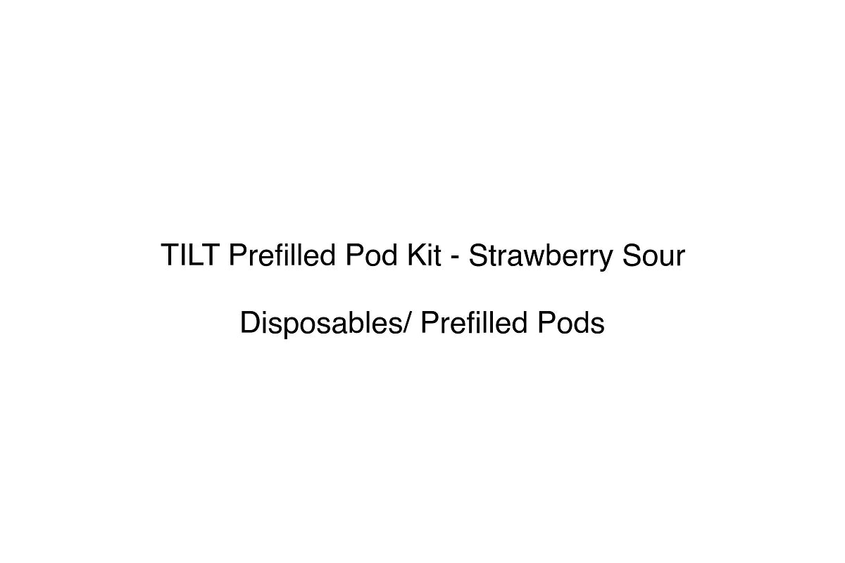 TILT Prefilled Pod Kit - Strawberry Sour - Disposables/ Prefilled Pods