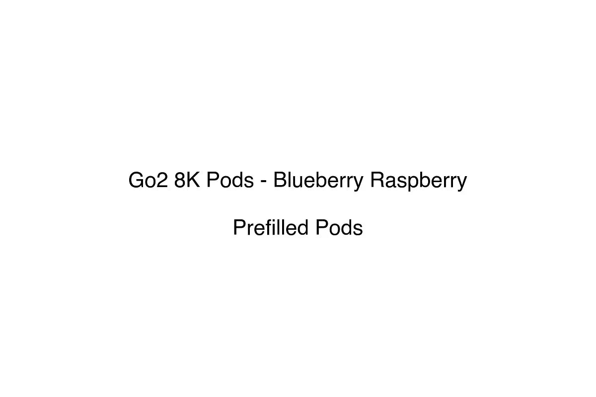 Go2 8K Pods - Blueberry Raspberry - Prefilled Pods