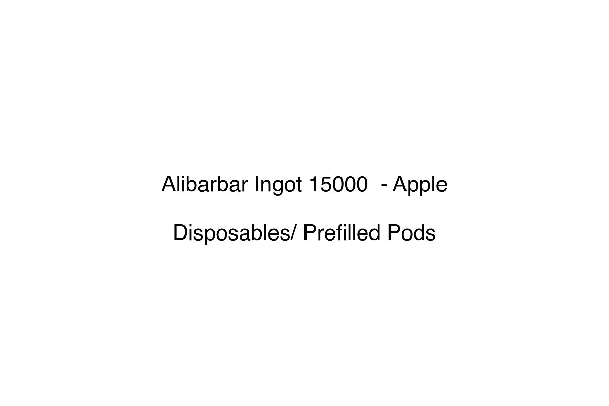 Alibarbar Ingot 15000 - Apple - Disposables/ Prefilled Pods
