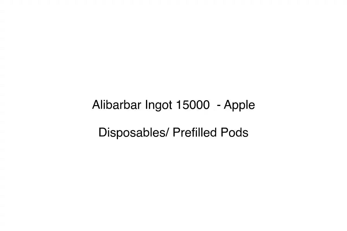 Alibarbar Ingot 15000 - Apple - Disposables/ Prefilled Pods