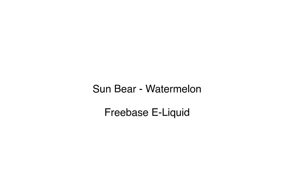Sun Bear - Watermelon - Freebase E-Liquid