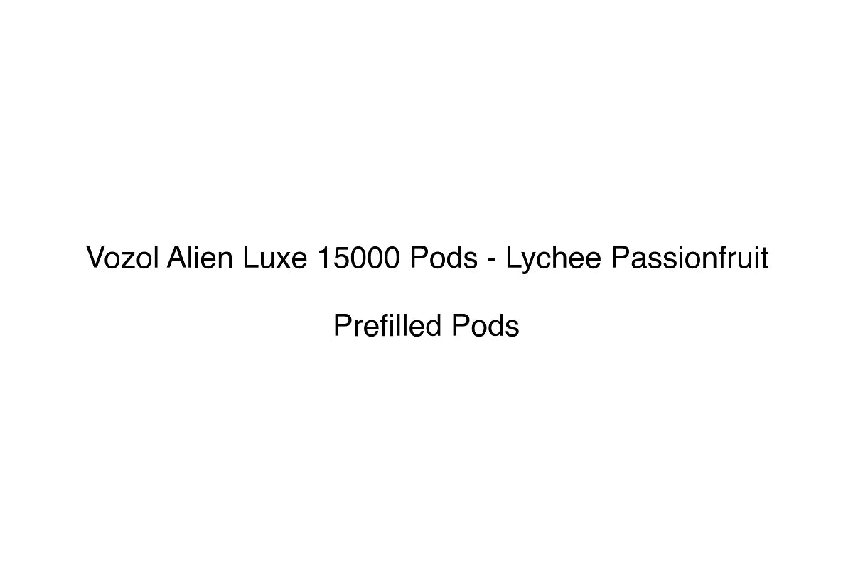 Vozol Alien Luxe 15000 Pods - Lychee Passionfruit - Prefilled Pods