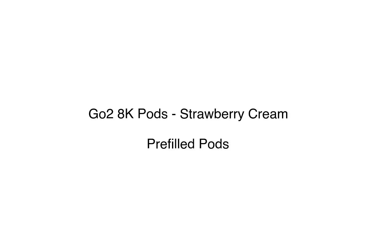 Go2 8K Pods - Strawberry Cream - Prefilled Pods