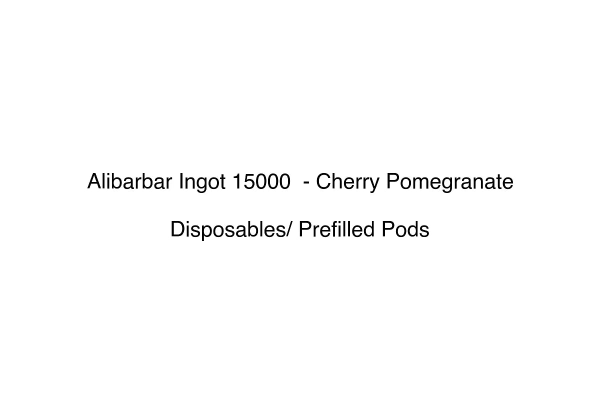 Alibarbar Ingot 15000 - Cherry Pomegranate - Disposables/ Prefilled Pods