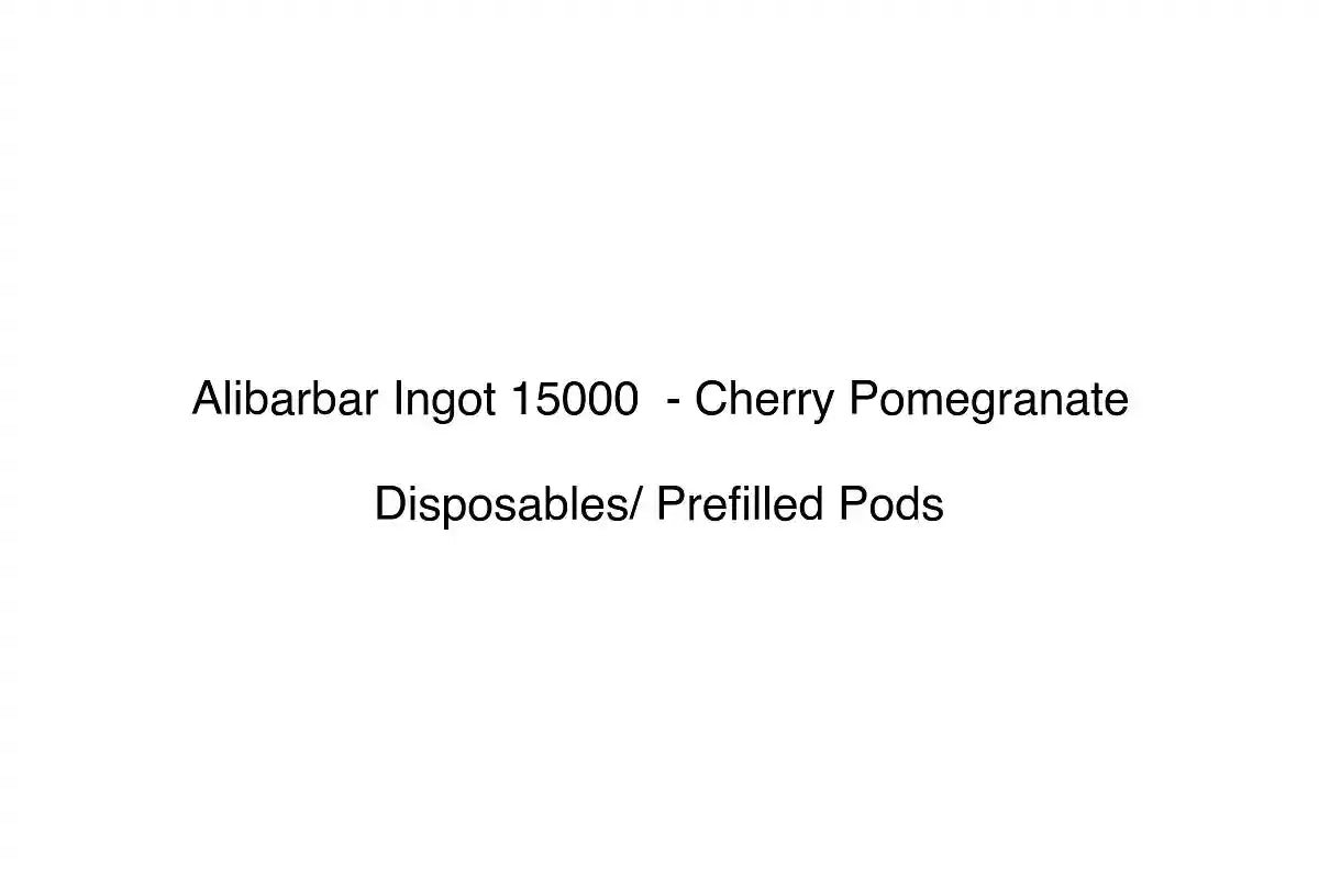 Alibarbar Ingot 15000 - Cherry Pomegranate - Disposables/ Prefilled Pods