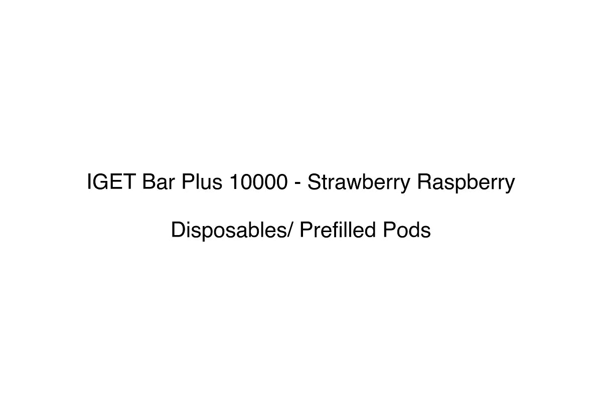 IGET Bar Plus 10000 - Strawberry Raspberry - Disposables/ Prefilled Pods