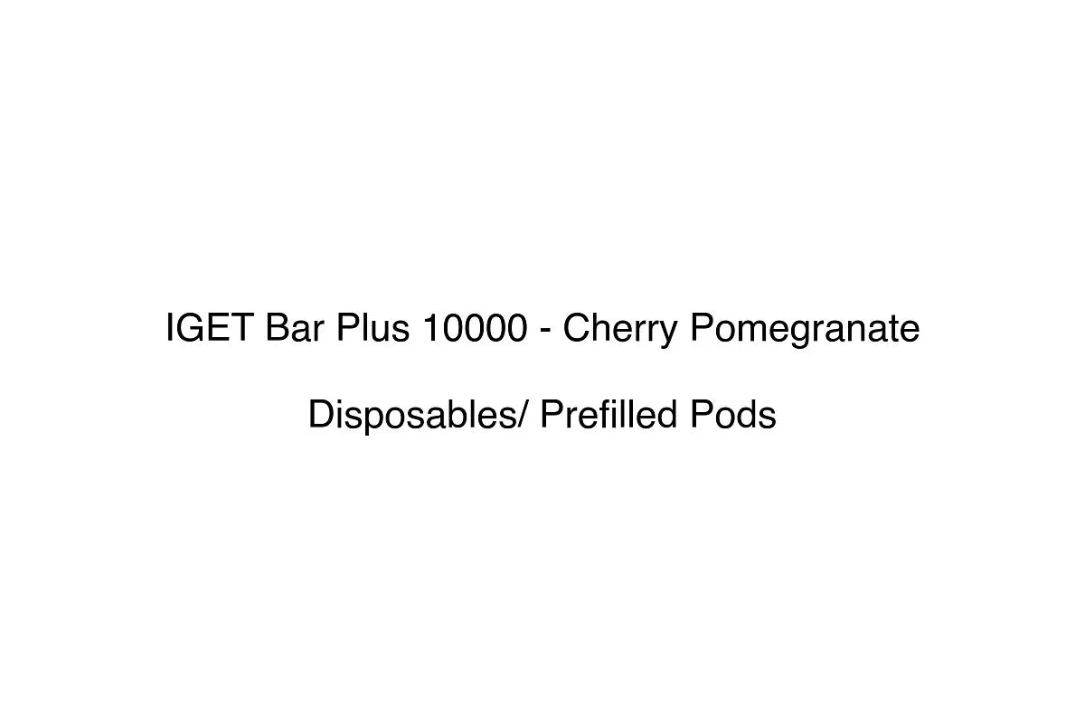 IGET Bar Plus 10000 - Cherry Pomegranate - Disposables/ Prefilled Pods