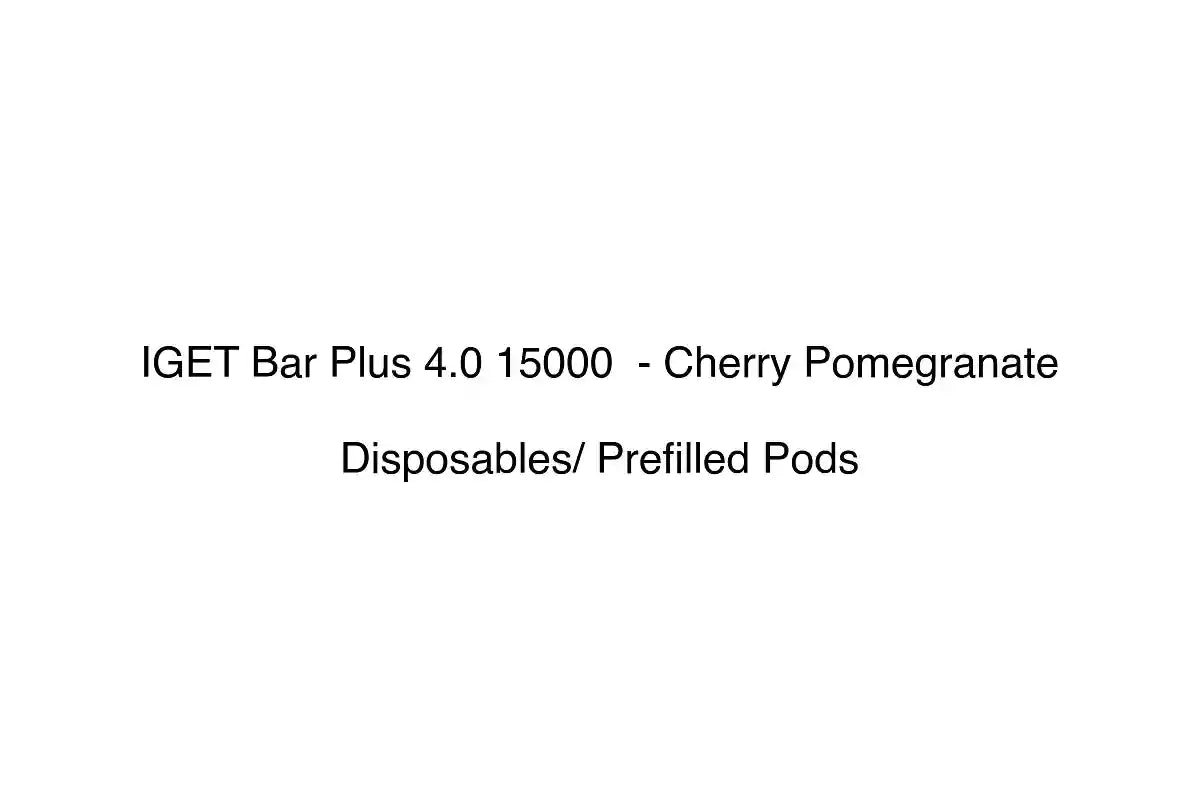 IGET Bar Plus 4.0 15000 - Cherry Pomegranate - Disposables/ Prefilled Pods