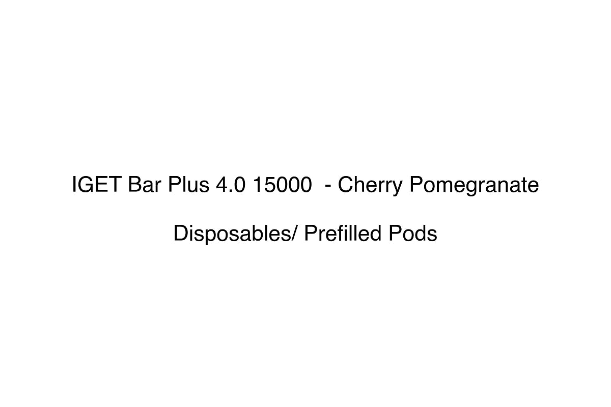 IGET Bar Plus 4.0 15000 - Cherry Pomegranate - Disposables/ Prefilled Pods