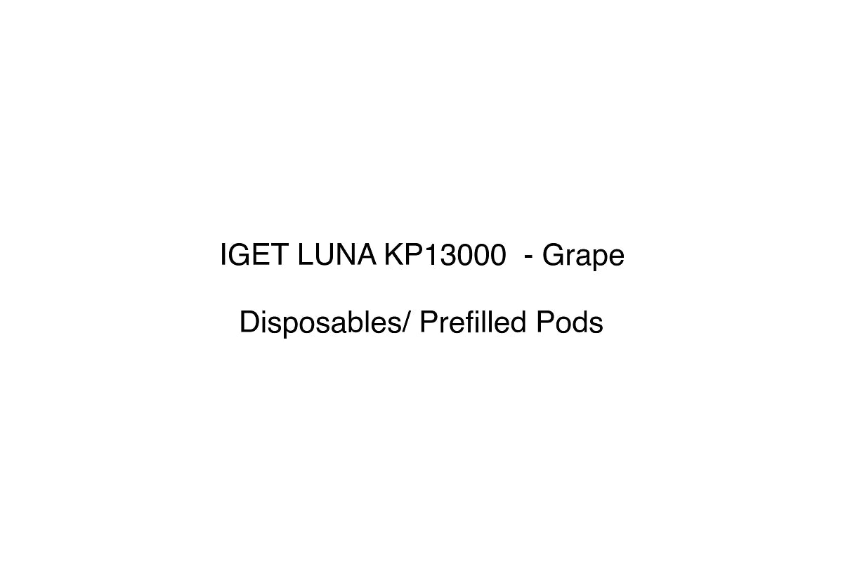 IGET LUNA KP13000 - Grape - Disposables/ Prefilled Pods