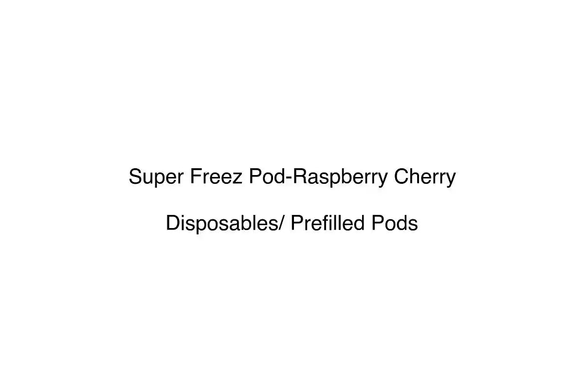 Super Freez Pod-Raspberry Cherry - Disposables/ Prefilled Pods