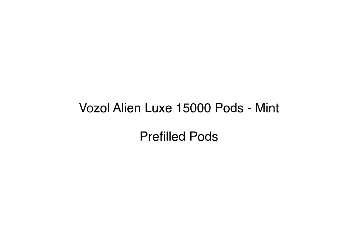 Vozol Alien Luxe 15000 Pods - Mint - Prefilled Pods