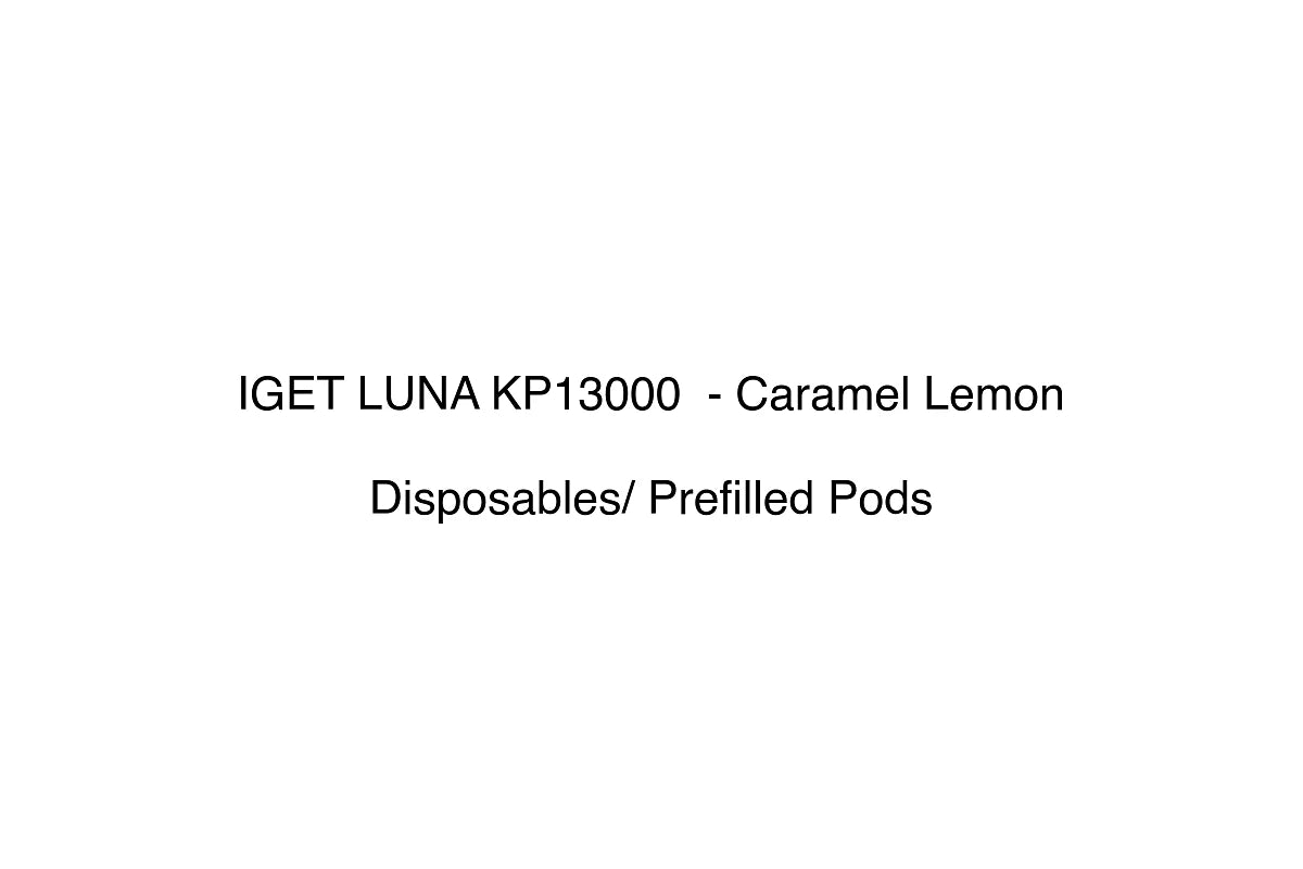 IGET LUNA KP13000 - Caramel Lemon - Disposables/ Prefilled Pods