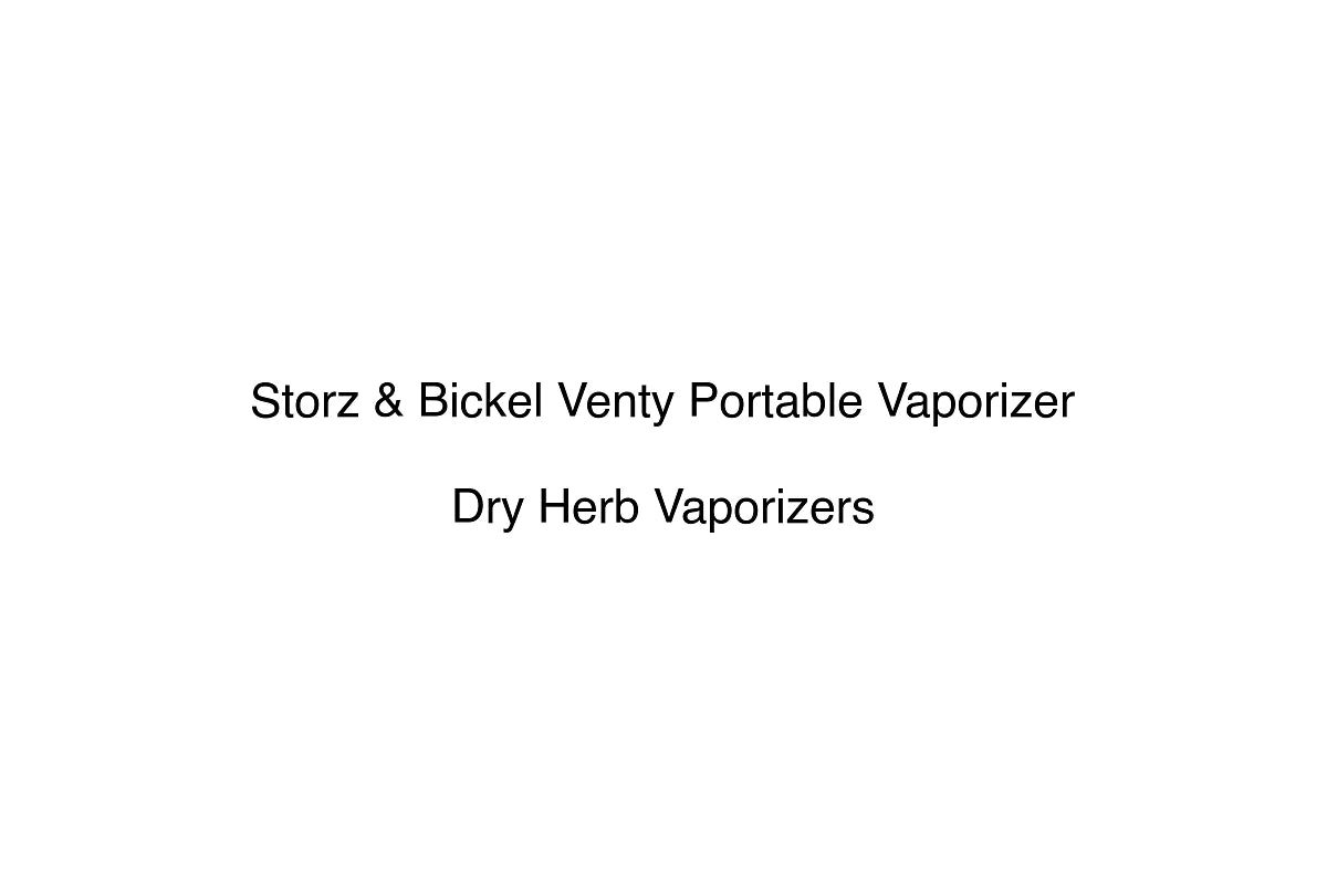 Storz & Bickel Venty Portable Vaporizer - Dry Herb Vaporizers