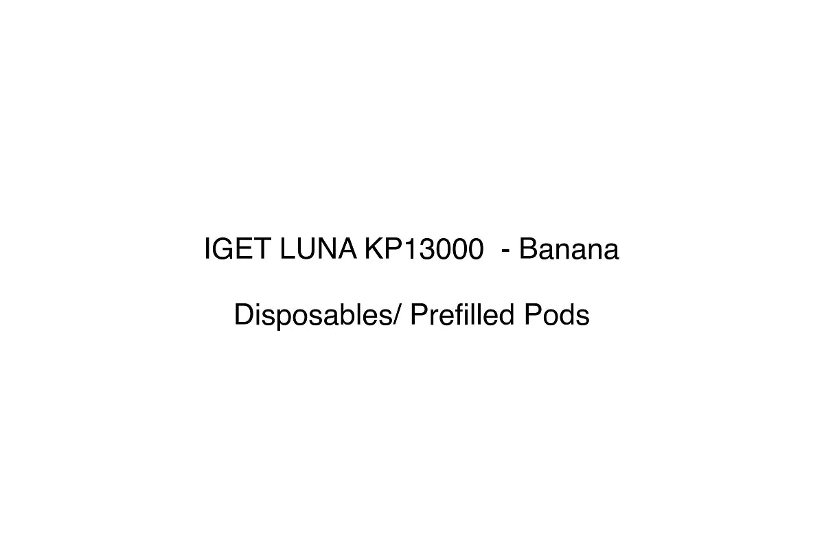 IGET LUNA KP13000 - Banana - Disposables/ Prefilled Pods
