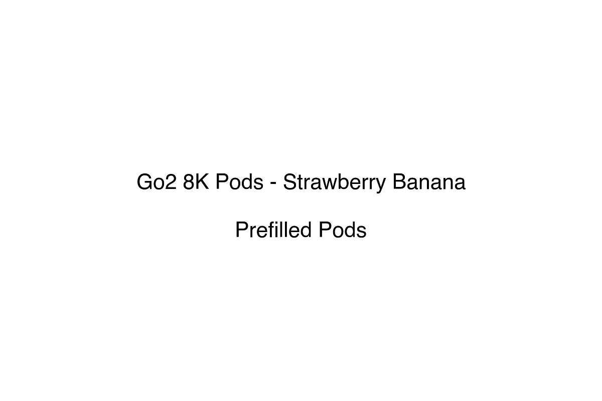 Go2 8K Pods - Strawberry Banana - Prefilled Pods
