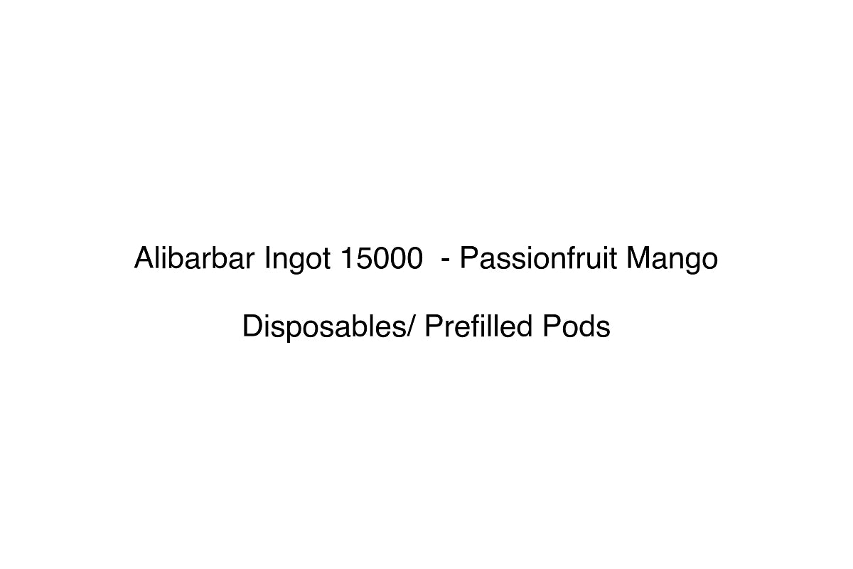 Alibarbar Ingot 15000 - Passionfruit Mango - Disposables/ Prefilled Pods