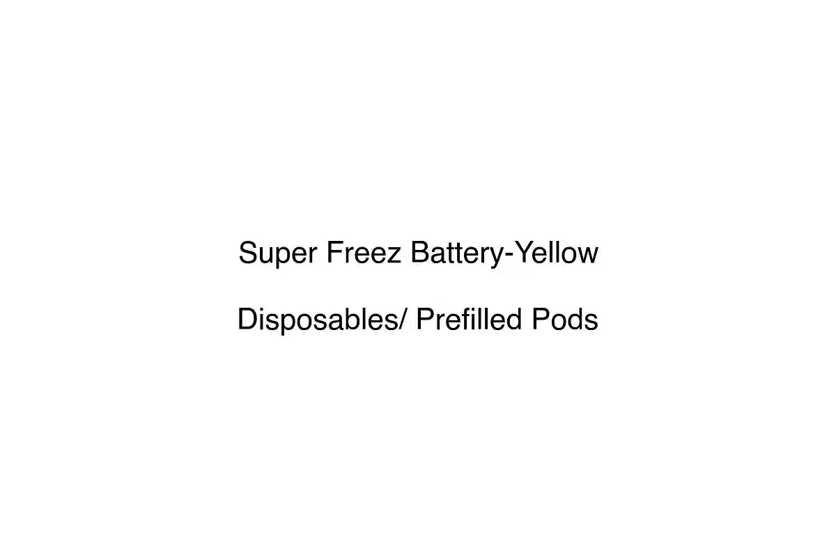 Super Freez Battery-Yellow - Disposables/ Prefilled Pods