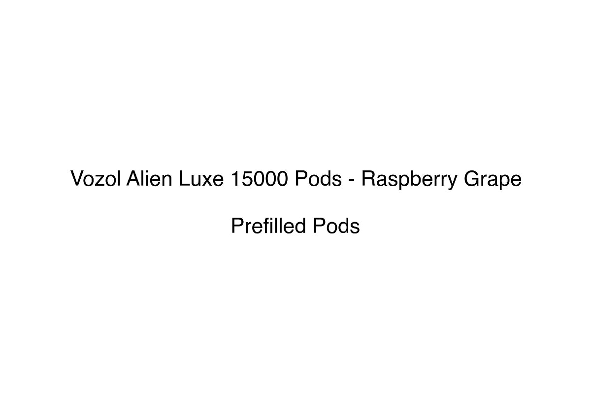 Vozol Alien Luxe 15000 Pods - Raspberry Grape - Prefilled Pods