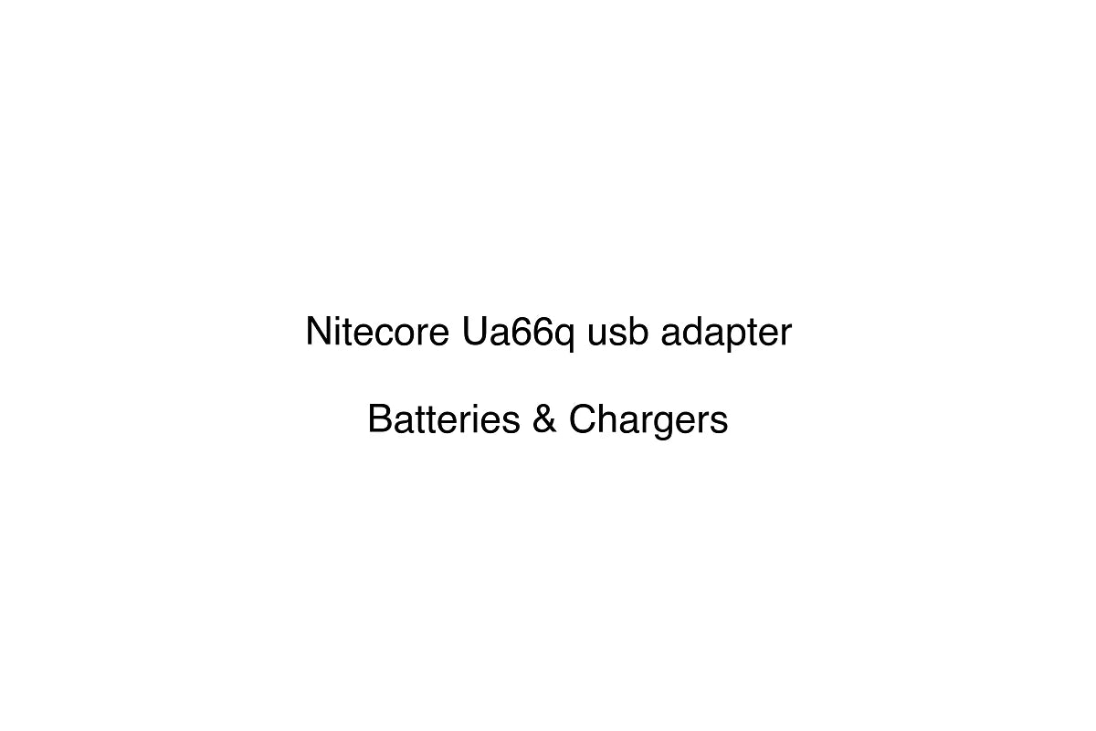 Nitecore Ua66q usb adapter - Batteries & Chargers