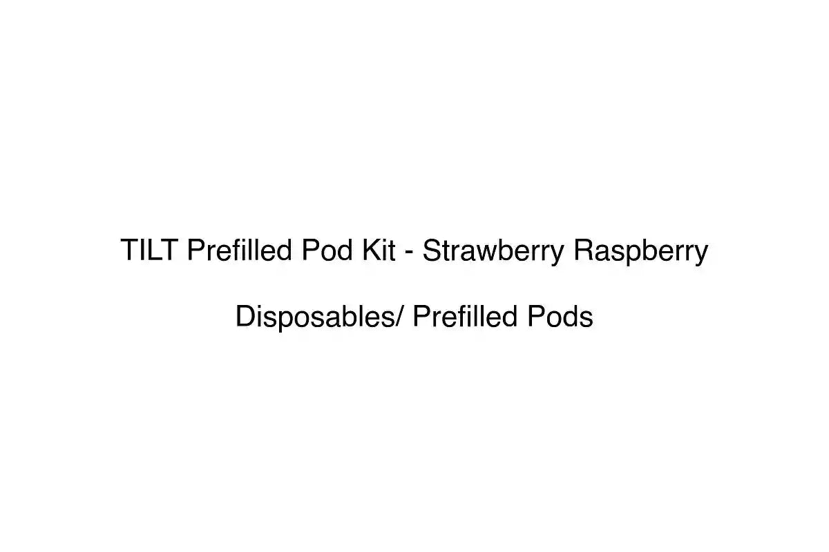TILT Prefilled Pod Kit - Strawberry Raspberry - Disposables/ Prefilled Pods