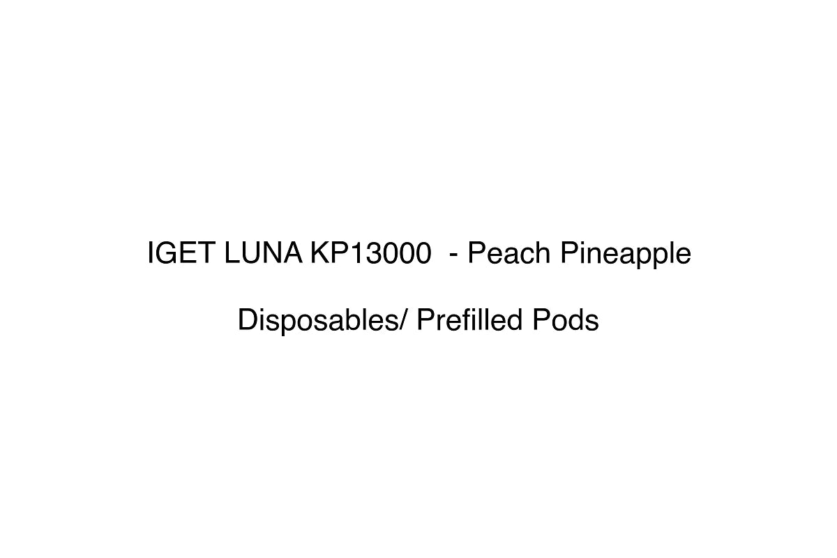 IGET LUNA KP13000 - Peach Pineapple - Disposables/ Prefilled Pods