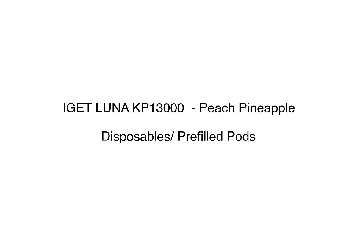 IGET LUNA KP13000 - Peach Pineapple - Disposables/ Prefilled Pods